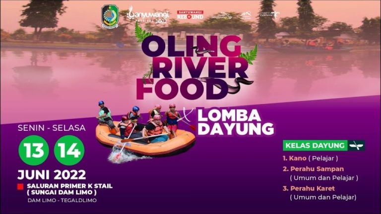 Festival Lomba Dayung di Oling River Food Berlangsung Meriah #banyuwangi